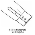 Gerade Manschette mit 2 Knöpfen (25310)